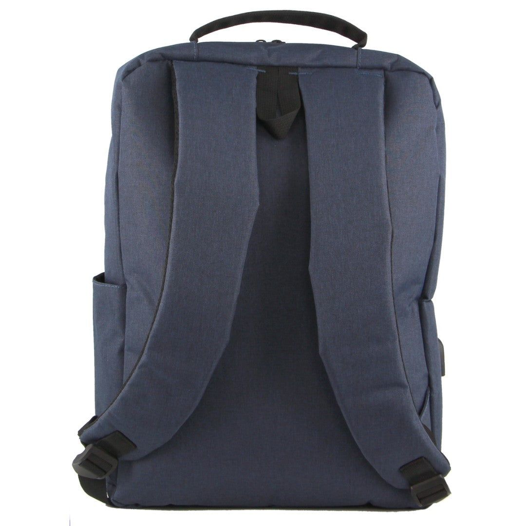 Navy Pierre Cardin Travel & Business Backpack with Built-in USB Port | 1693-QHWKA