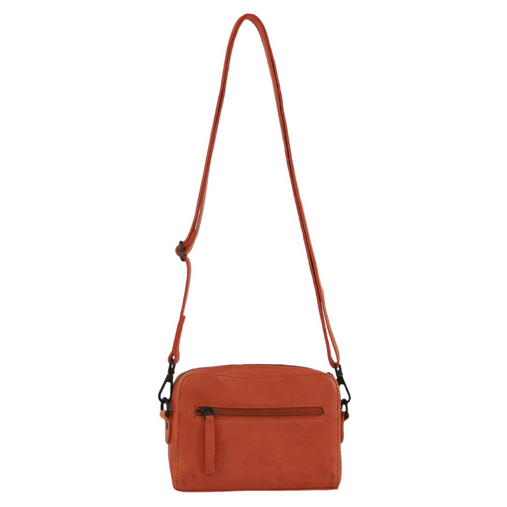 Orange Pierre Cardin Leather Cross-Body Bag | 9521-TEJWN