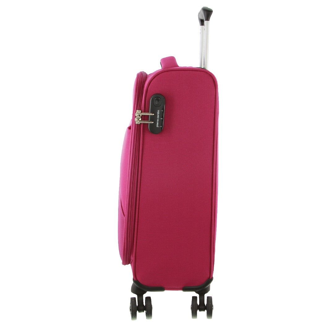 Pink Pierre Cardin 55cm CABIN Soft-Shell Suitcase | 2786-ZYXBO