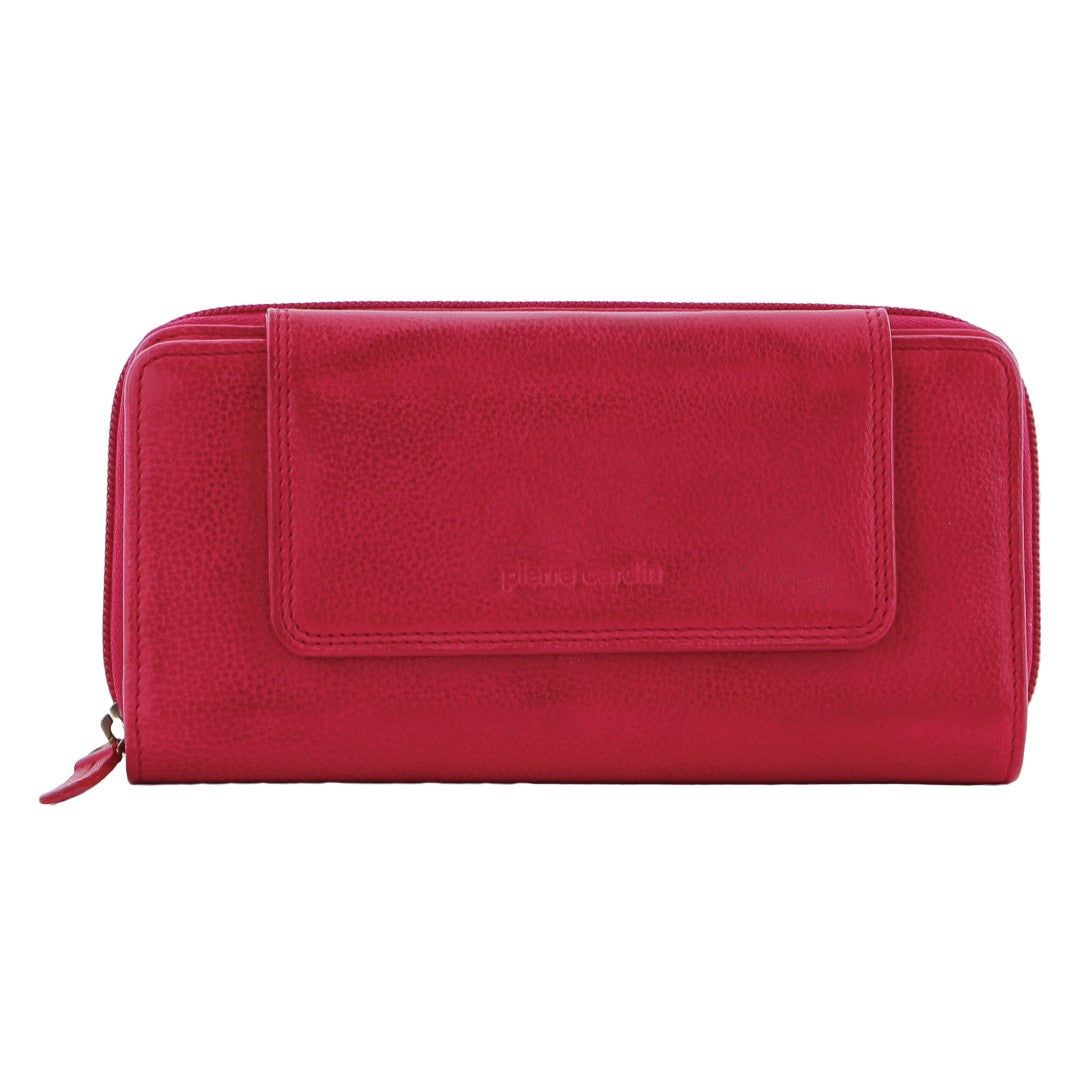 Pink Pierre Cardin Leather Bi-Fold Tab Wallet | 9631-ZJWKN