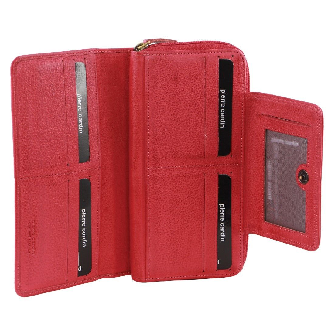 Pink Pierre Cardin Leather Bi-Fold Tab Wallet | 4623-FOTLZ