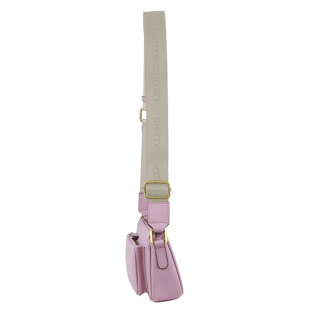 Pink Pierre Cardin Leather Cross-Body Bag | 2067-XGFIM