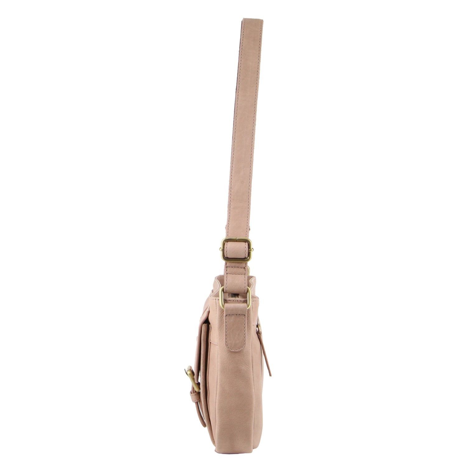 Pink Pierre Cardin Woven Leather Cross-Body Bag | 2736-PEIWS