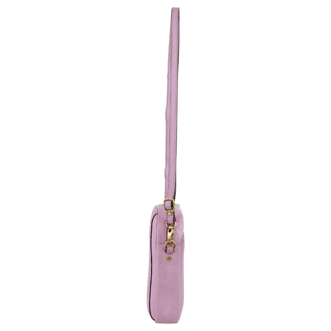 Pink Pierre Cardin leather Textured Design Phone Bag | 2108-DKUOW