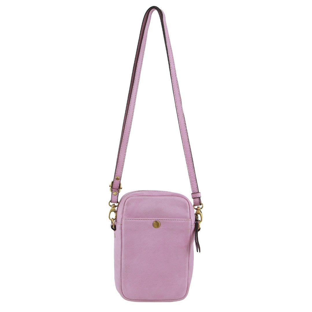 Pink Pierre Cardin leather Textured Design Phone Bag | 2108-DKUOW