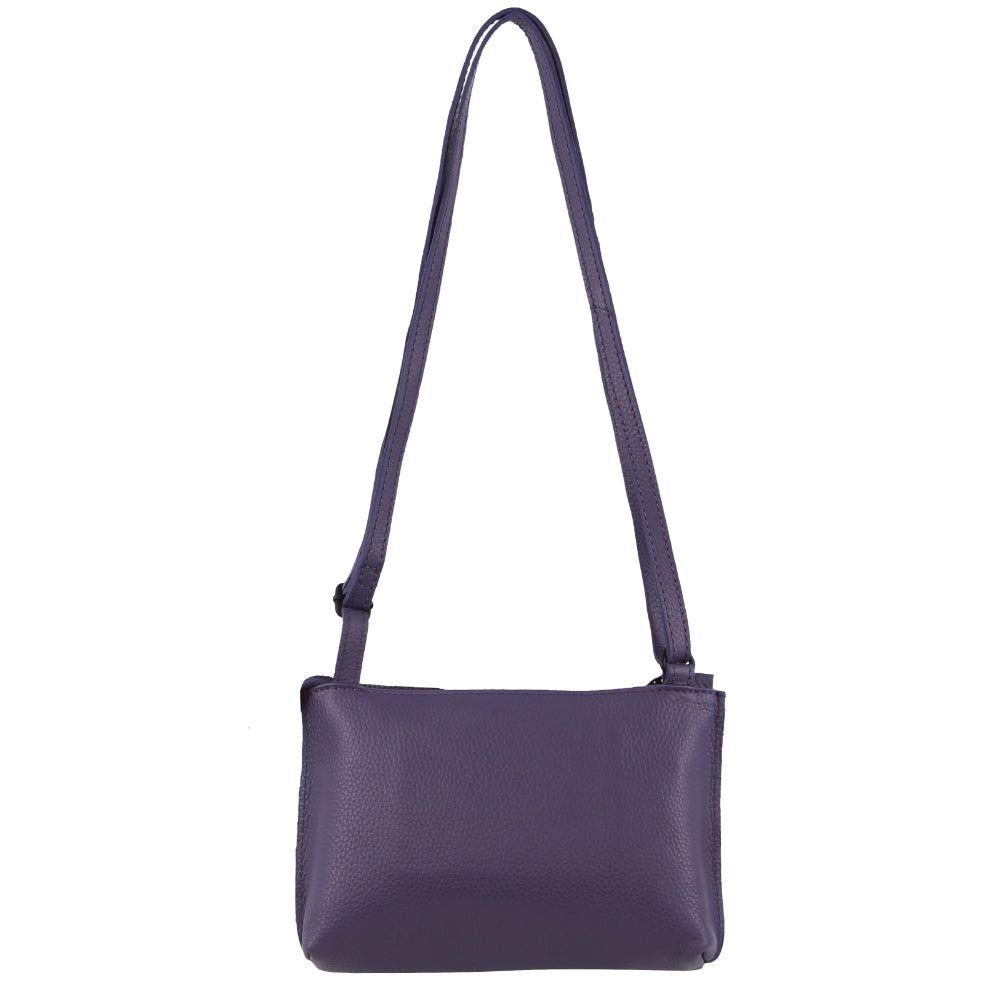 Purple Pierre Cardin Leather Trendy Cross-Body Bag | 0493-JTONY