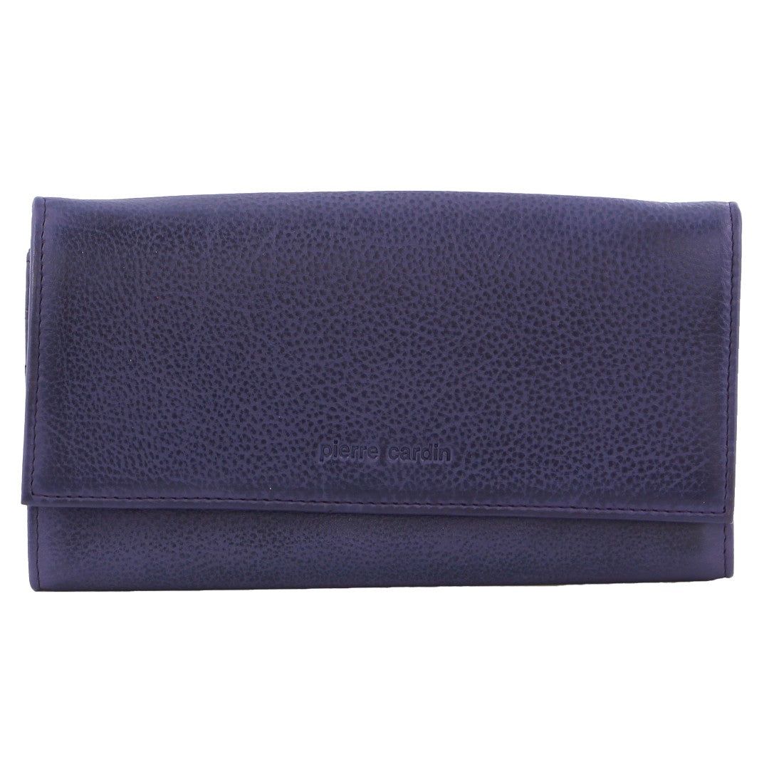 Purple Pierre Cardin Rustic Leather Wallet | 5932-EDMIZ