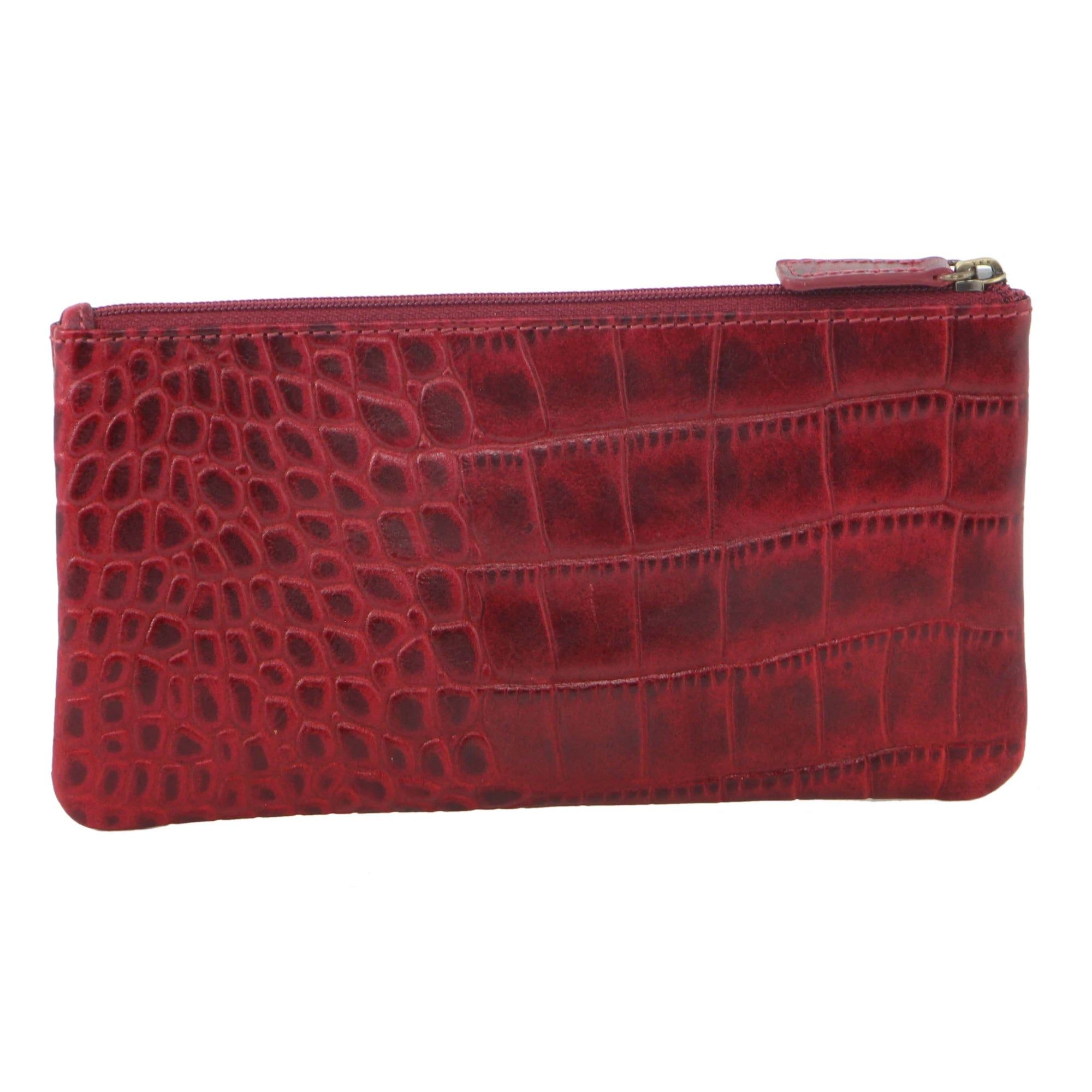 Red Pierre Cardin Genuine Leather Coin Purse | 5941-SCHKQ