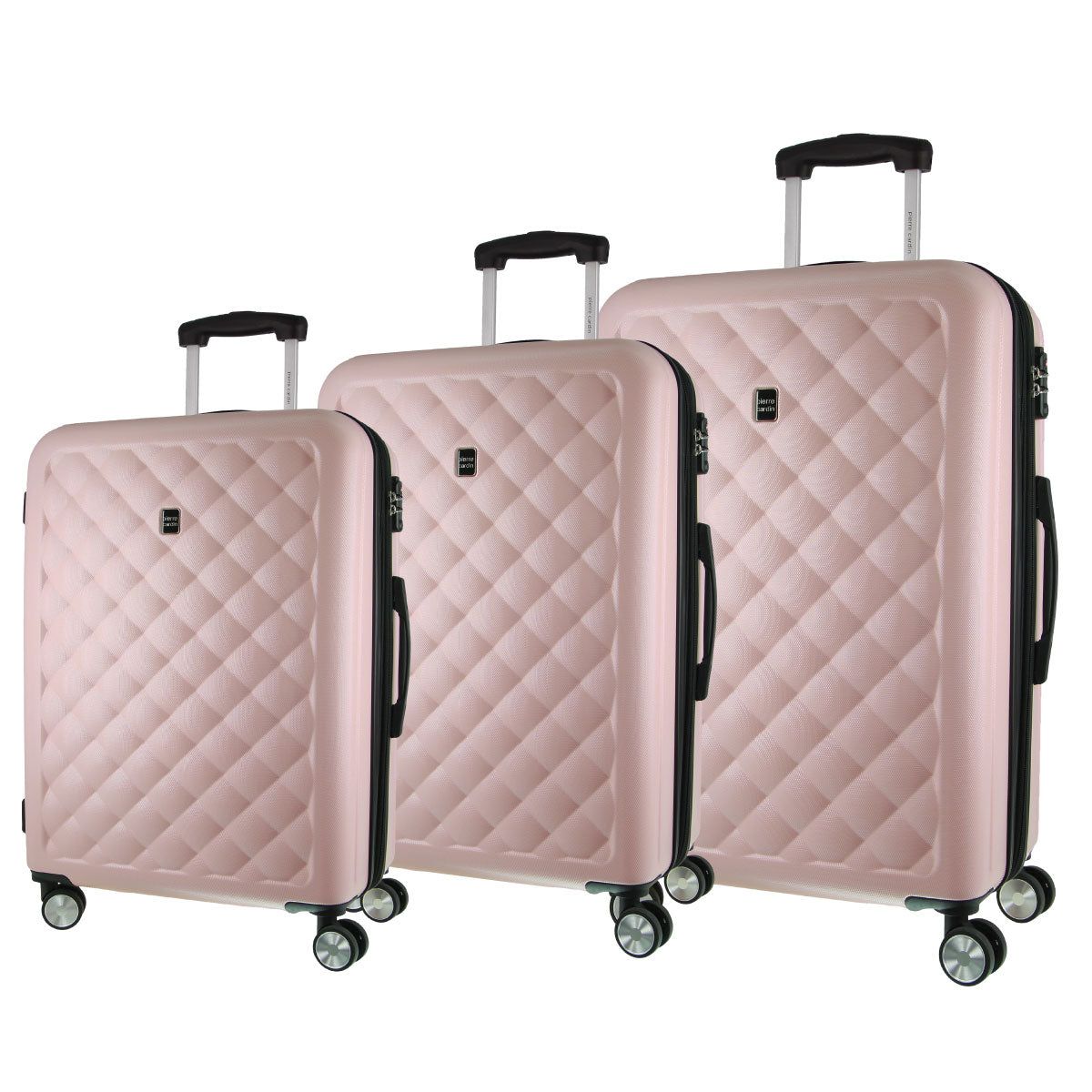 Rose Pierre Cardin Hard Shell 3-Piece Luggage Set | 0957-BERMA