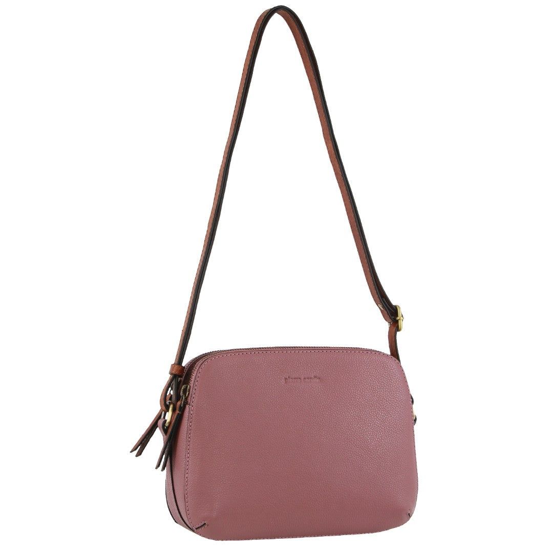 Rose Pierre Cardin Leather Classic Crossbody Bag | 2584-CWGKI