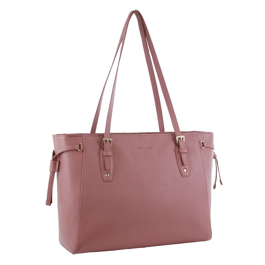 Rose Pierre Cardin Leather Tote Bag | 5278-CNQDF