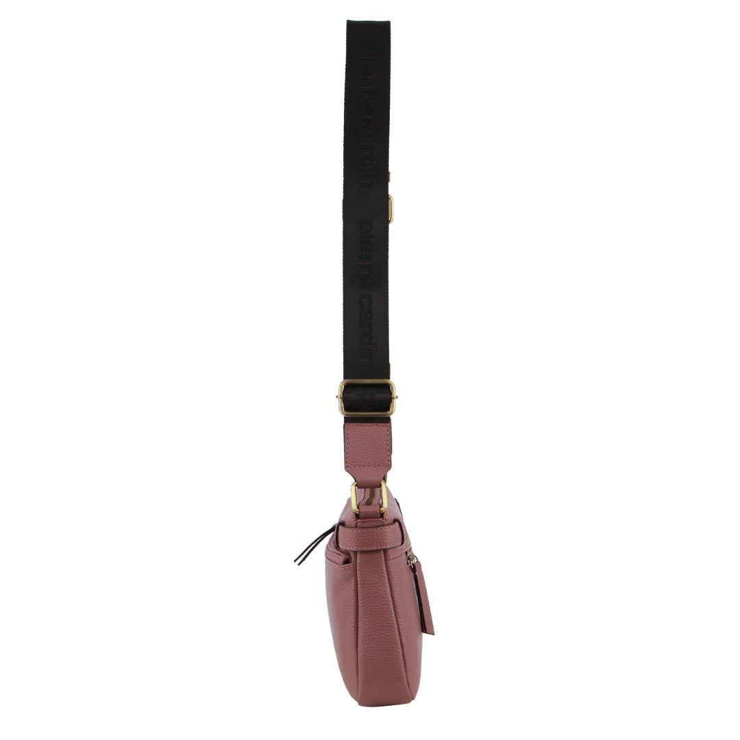 Rose Pierre Cardin Leather Webbing Strap Handbag | 4125-ULGVF