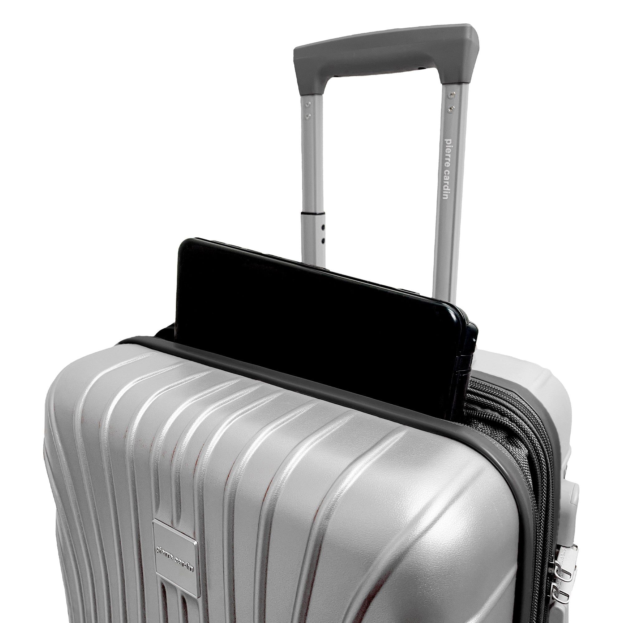 Silver Pierre Cardin 54cm CABIN Hard Shell Case | 5947-MRLKA