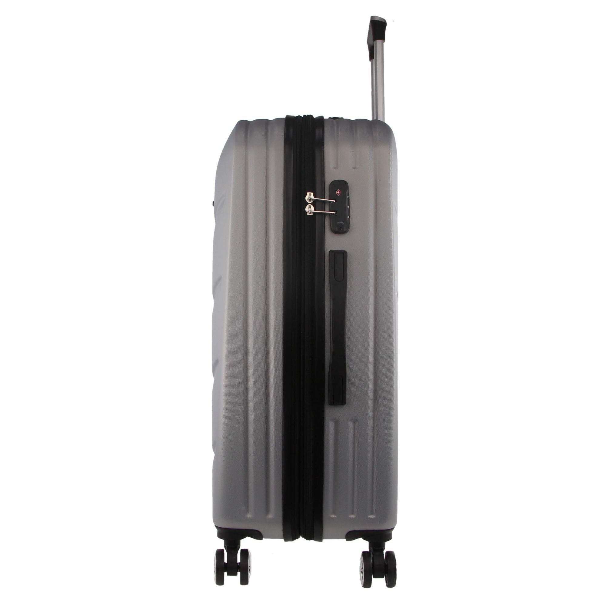 Silver Pierre Cardin 80cm LARGE Hard Shell Case | 9145-HZSIG