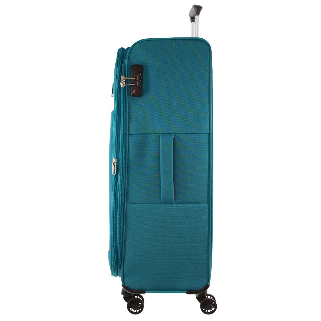 Turquoise Pierre Cardin 76cm LARGE Soft Shell Suitcase | 3167-ZAHTO