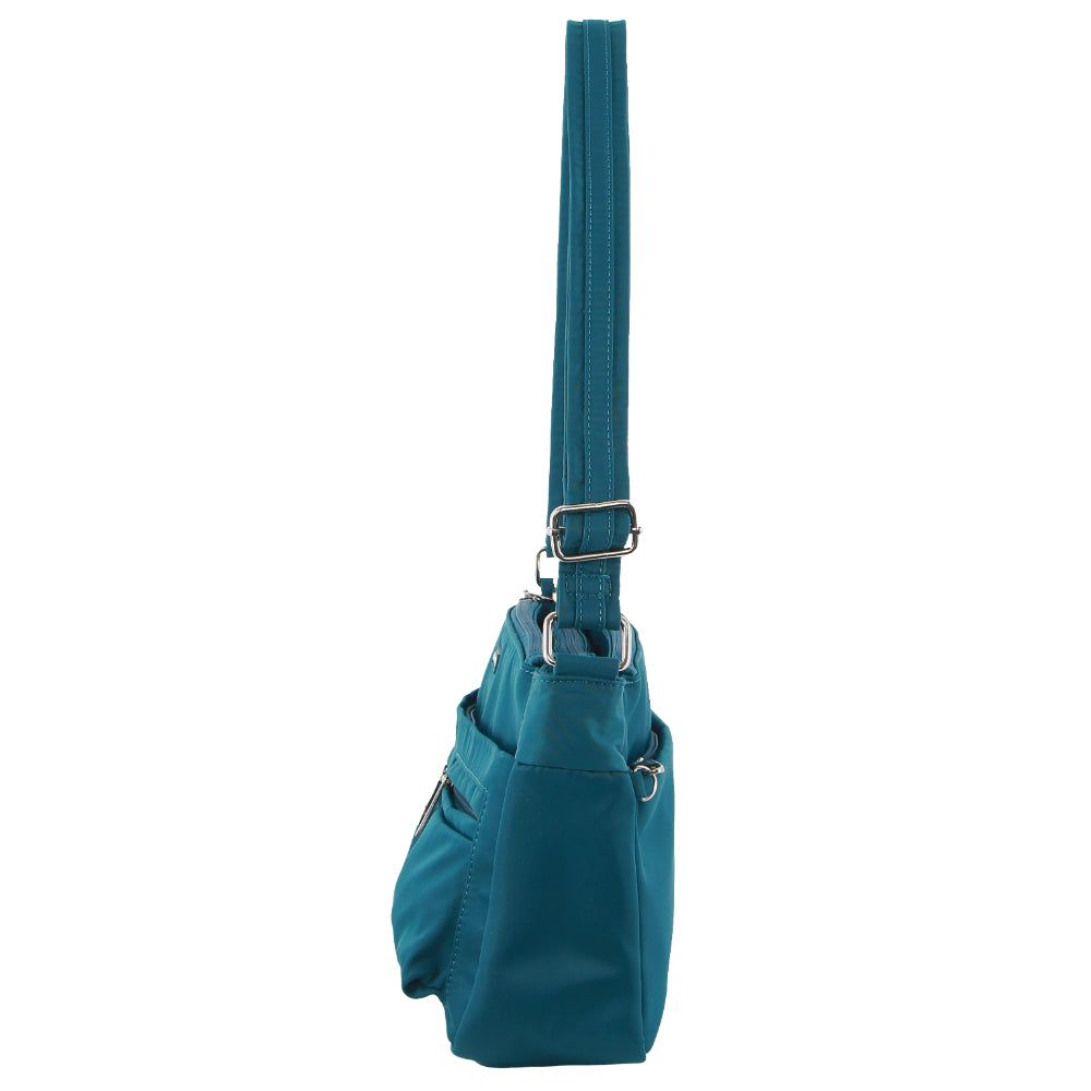 Turquoise Pierre Cardin Anti-Theft Cross-Body Bag | 6702-BDSWU