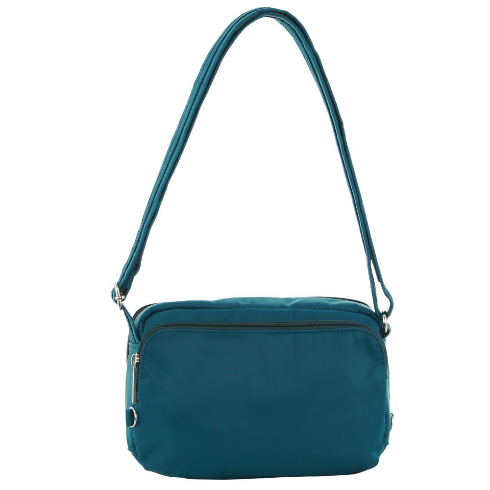 Turquoise Pierre Cardin Anti-Theft Cross Body Bag | 0251-LQVCN