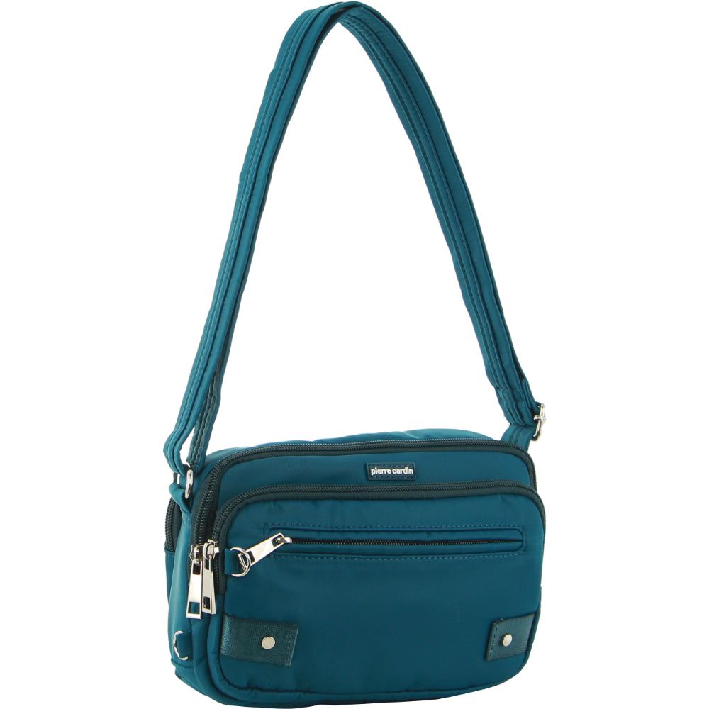 Turquoise Pierre Cardin Anti-Theft Cross Body Bag | 0251-LQVCN