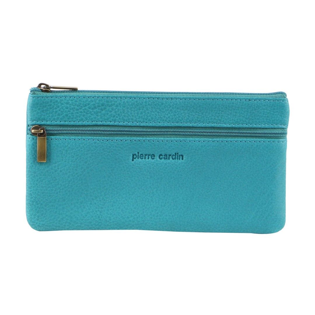 Turquoise Pierre Cardin Genuine Leather Coin Purse | 4395-SIRDV