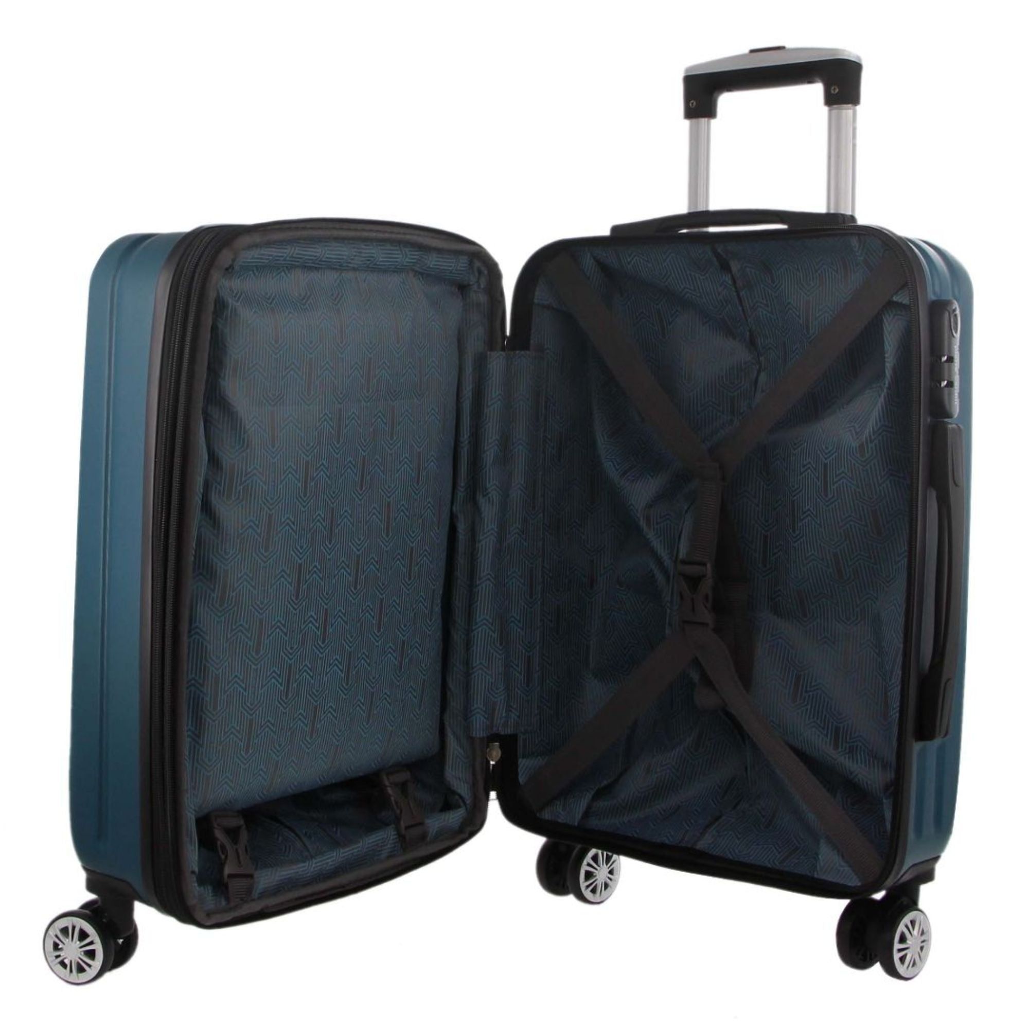 Turquoise Pierre Cardin Hard Shell 3-Piece Luggage Set | 8659-KRMDF