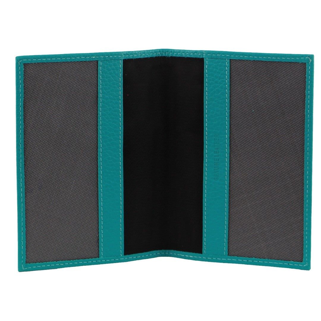 Turquoise Pierre Cardin Leather Passport Wallet Cover | 9265-BZADC