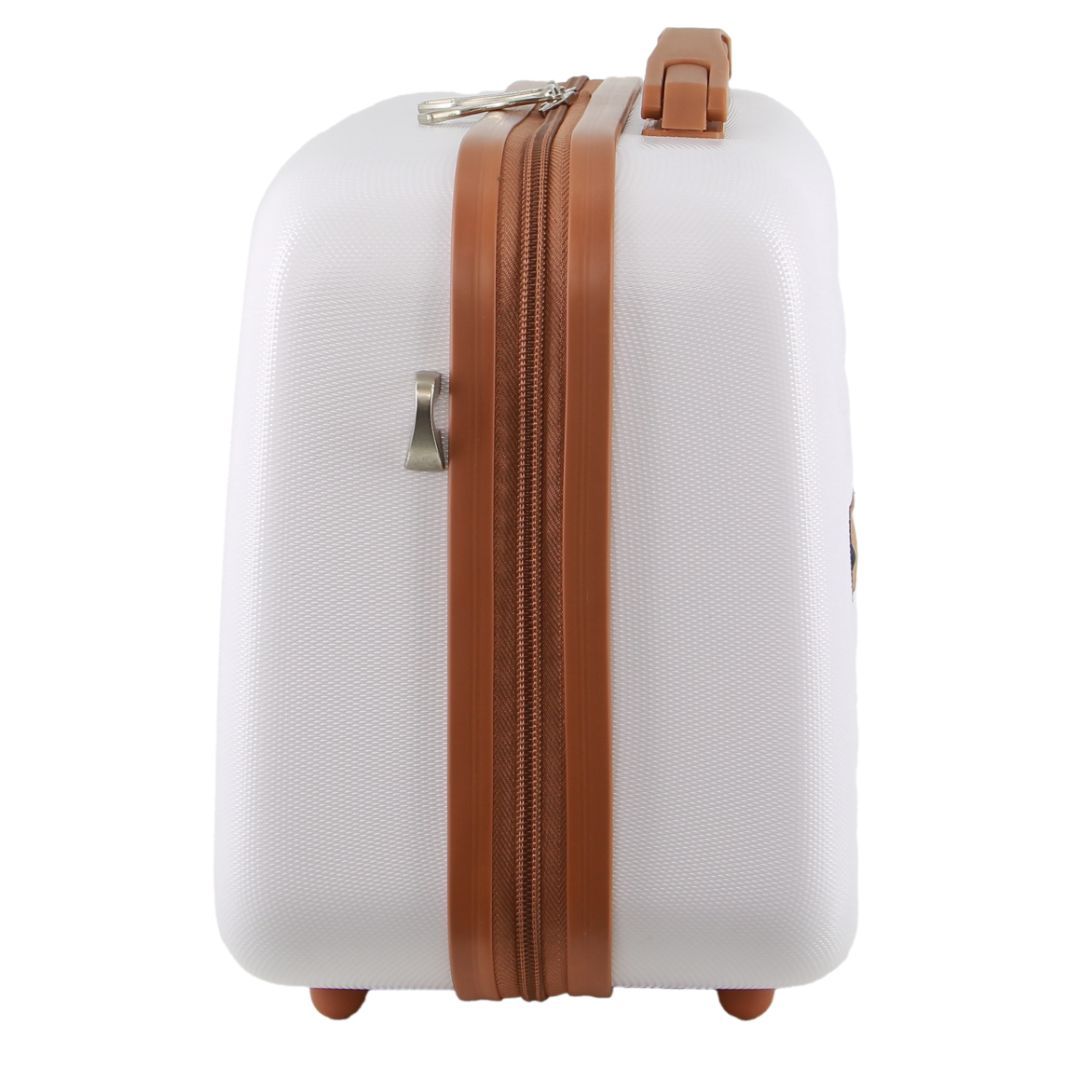 White Pierre Cardin Hard Shell Beauty Case | 1548-WNPBL