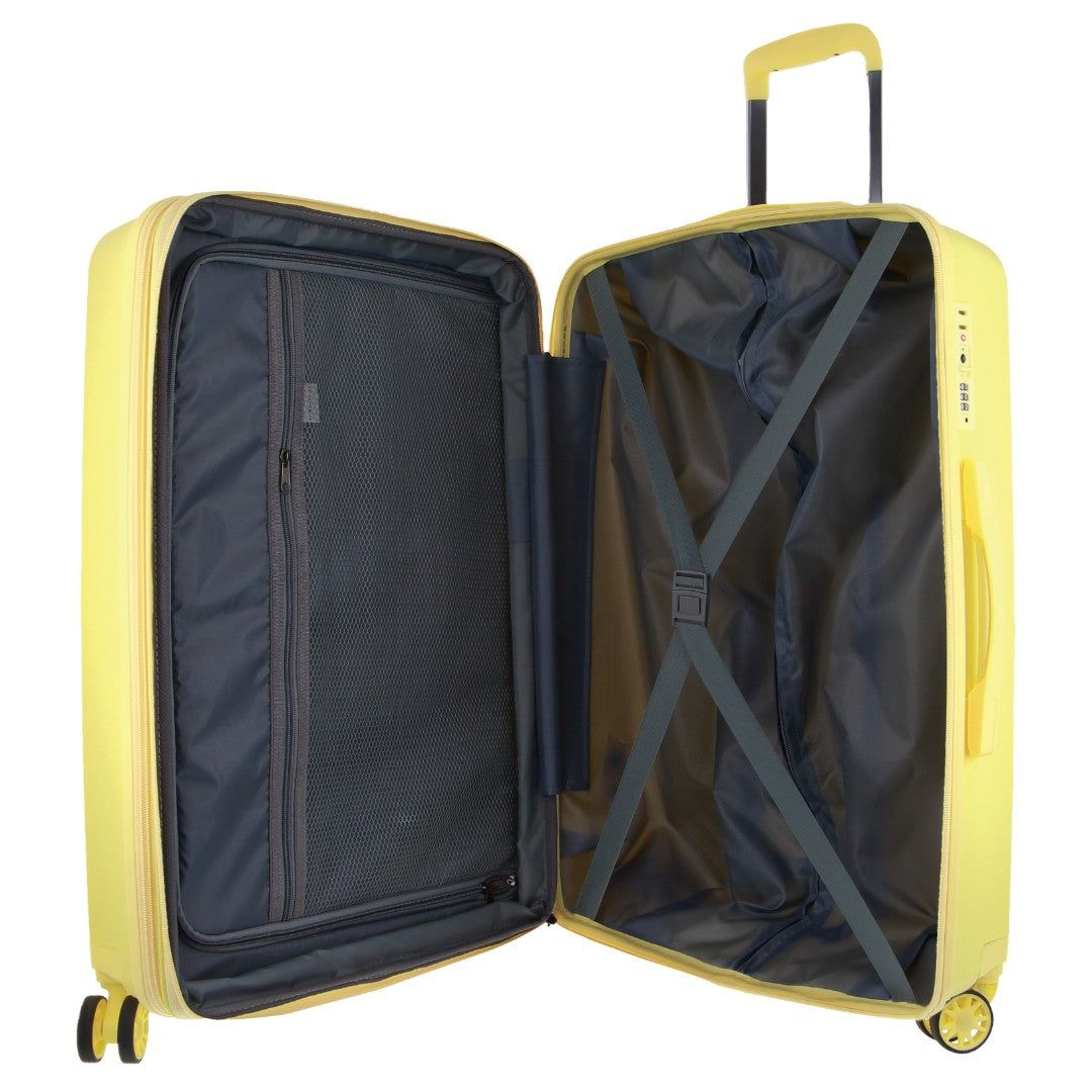 Yellow Pierre Cardin 65cm Medium Hard-Shell Suitcase | 6391-KEATM